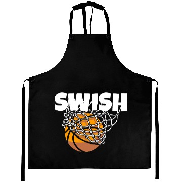 Discover Basketball Swish Matching Photo Aprons
