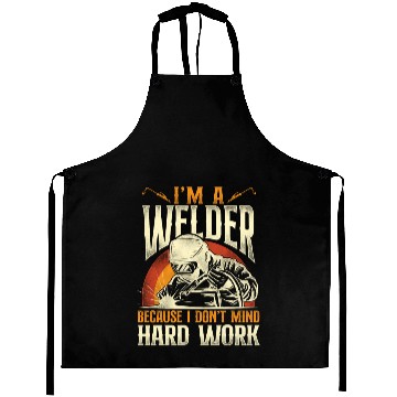 Discover Welder Welding Vintage Retro I'm A Aprons