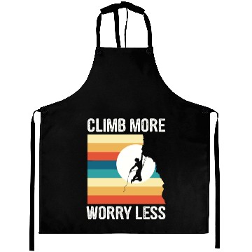 Discover Climbing Mountaineering Climber Mountains Hiking Aprons