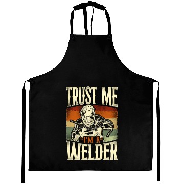 Discover Welder Welding Vintage Retro Trust Aprons