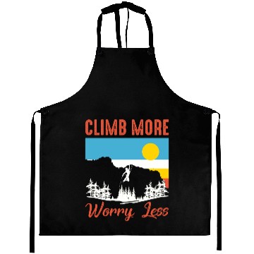 Discover Climbing Mountaineering Climber Mountains Hiking Aprons