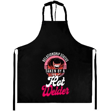 Discover Welder Welding Girlfriend Retro Aprons