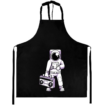 Discover Astronaut Ghetto Blaster Aprons