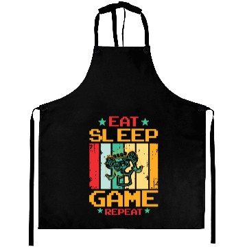 Discover Eat Sleep Game Repeat | Video Game Console Gaming Aprons