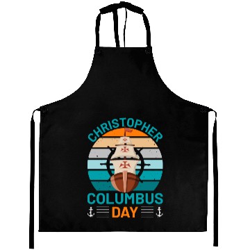 Discover Columbus Day for Christopher Columbus lover Aprons