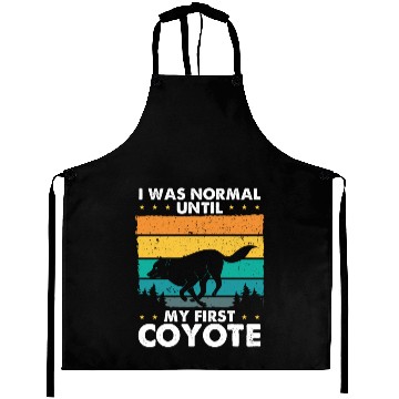 Discover Coyote Trapping Coyote Hunting Yote Hunting Gift Aprons
