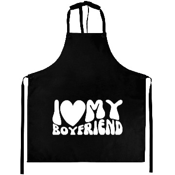 Discover I Love My Boyfriend Aprons