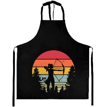 Discover Archery Lady Bows And Arrows Hunting Sports Aprons