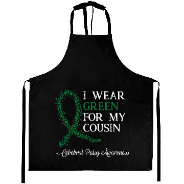 Discover I Wear Green For My Cousin Cerebral Palsy Awarenes Aprons
