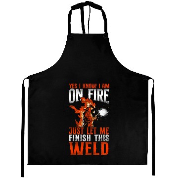 Discover Welder Welding Vintage Yes, I Know Aprons