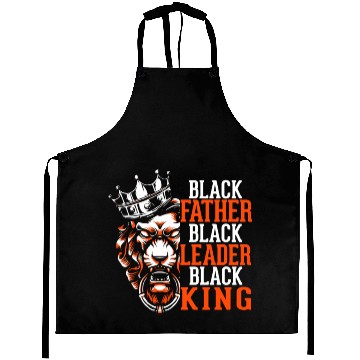 Discover African Daddy Black Dad Afro Lion Aprons