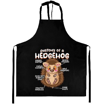 Discover Anatomy Of A Funny Hedgehog Aprons