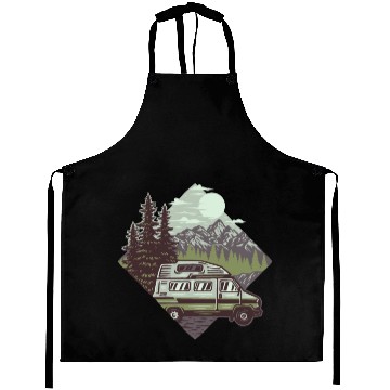 Discover Camping Mountains Wilderness Aprons