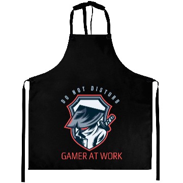 Discover Do Not Disturb Gamer At Work-Gaming Lover Aprons
