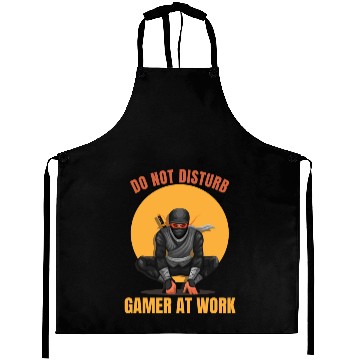 Discover Do Not Disturb Gamer At Work-Gaming Lover Aprons