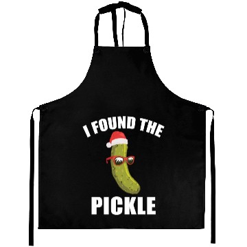 Discover I Found The Christmas Pickle Funny Dill German Tra Aprons