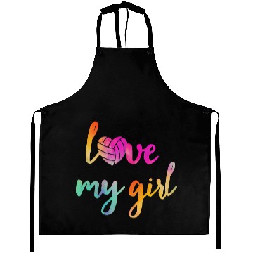 Discover Volleyball Lovw My Girl Aprons