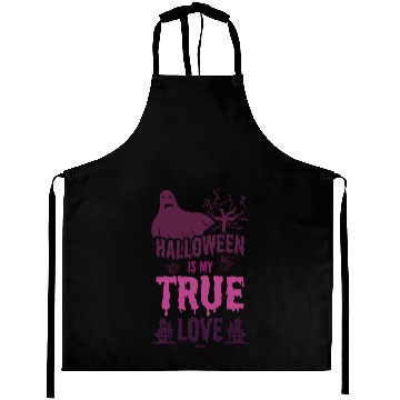 Discover Halloween is my true love Aprons