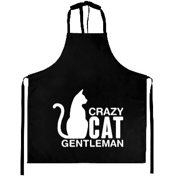 Discover Crazy Cat Gentleman Aprons