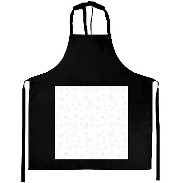 Discover Snowflakes Pattern Grey White Aprons