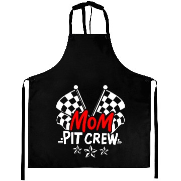 Discover Cool Mothers Day Car Racing Mama Mom Pit Crew Aprons