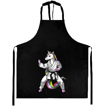 Discover Unicorn Karate Girl Aprons