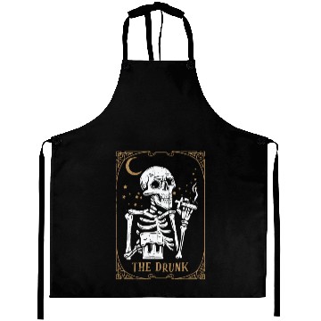 Discover Tarot Card Occult Club Gothic Vice Drinker Drunk Aprons