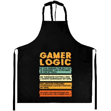Discover Gamer Logic Gaming Aprons