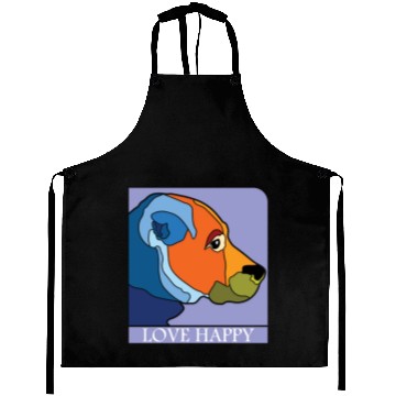 Discover DOG LOVE HAPPY Aprons