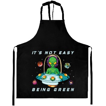 Discover Alien Extraterrestrial Area 51 UFO Space Geek Gift Aprons