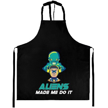 Discover Alien Extraterrestrial Area 51 UFO Space Geek Gift Aprons