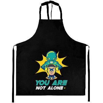 Discover Alien Extraterrestrial Area 51 UFO Space Geek Gift Aprons