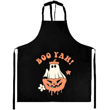 Discover Halloween Trick Or Treat Spooky Season Boo Yah Aprons