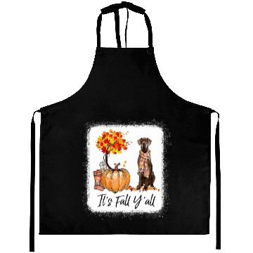 Discover It's Fall Y all Great Dane Dog Lovers Thanksgiving Aprons