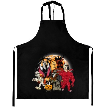 Discover Great Dane Vampire Mummy Evil Witch Halloween Aprons