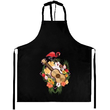 Discover Ukulele Flamingo Guitar Hawaii Aprons