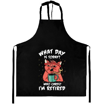 Discover Retired Cat Lover Retirement Aprons