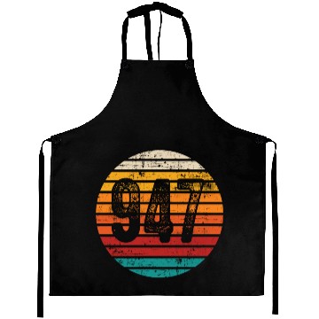 Discover Distressed Vintage Sunset 947 Area Code Aprons