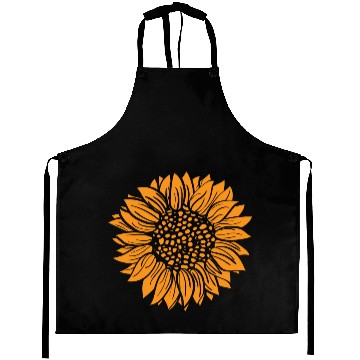 Discover Orange Sunflower Aprons