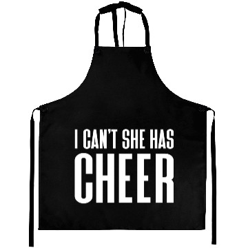 Discover I Can't She Has Cheer Cheerleading Mom Dad Aprons