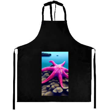 Discover Pink starfish Aprons
