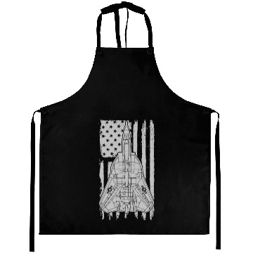 Discover F-14 Tomcat Fighter Jet Airplane American Flag F14 Aprons