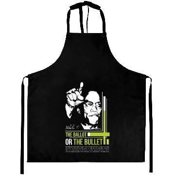 Discover MALCOLM X Education Quote Aprons