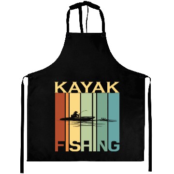 Discover Kayak Fishing Fishing Fisherman Retro Vintage Aprons