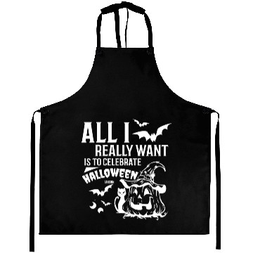 Discover Halloween witch pumpkin gift Aprons
