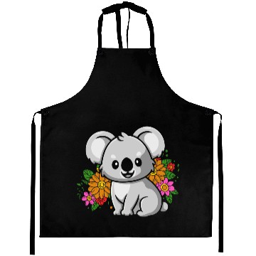 Discover Koala Bear in Flowers Aprons