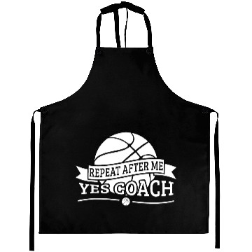 Discover Repeat After Me Yes Coach Basketball Gift Aprons