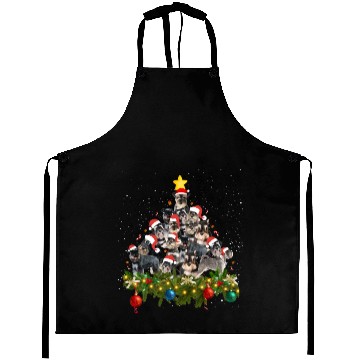 Discover Schnauzer Dogs Tree Christmas Sweater Xmas Pet Dog Aprons