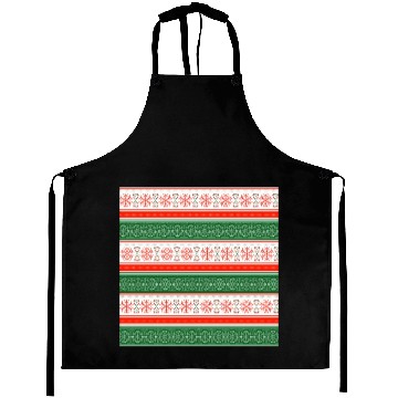 Discover Christmas Snowflake Pattern Aprons