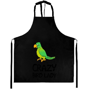 Discover Crazy Bird Lady Aprons